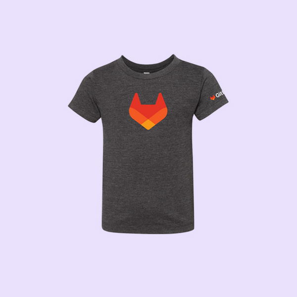 Image of GitLab Tanuki Toddler Jersey Tee, GitLab Dark Grey Heather