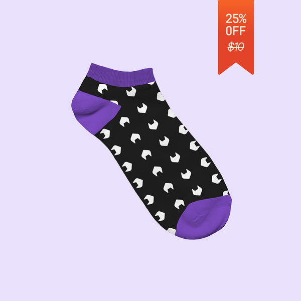 Image of GitLab Jacquard Ankle Socks , GitLab Purple