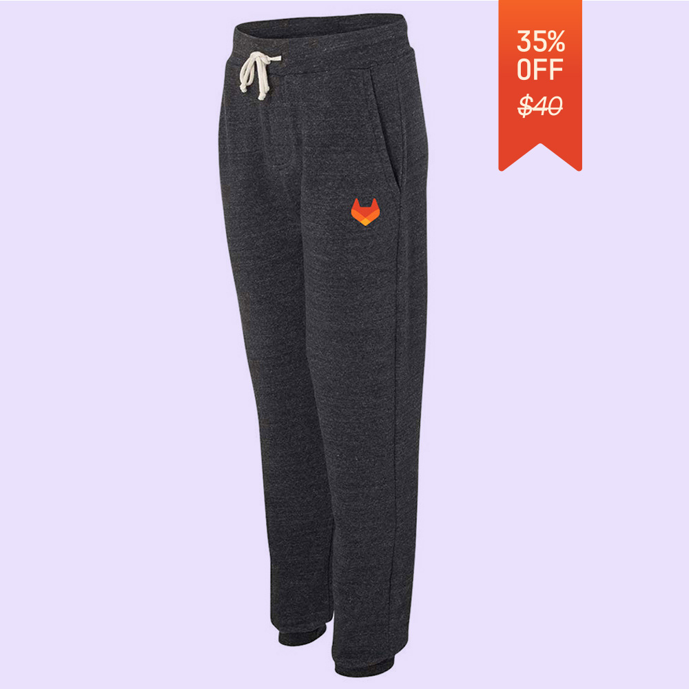Image of GitLab Fleece Joggers , Black / Men's M