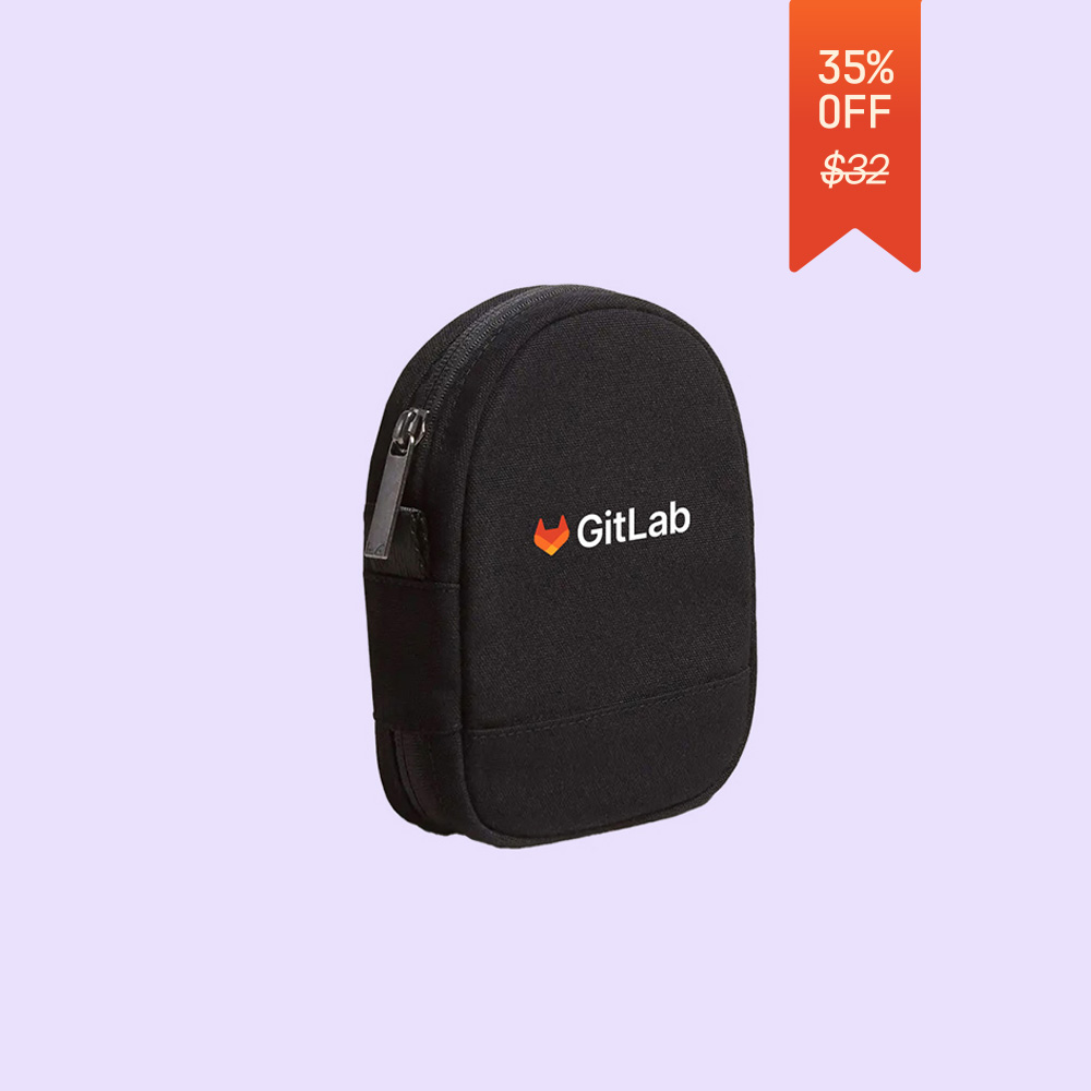 Image of GitLab Day Owl Cord Pouch, GitLab Black