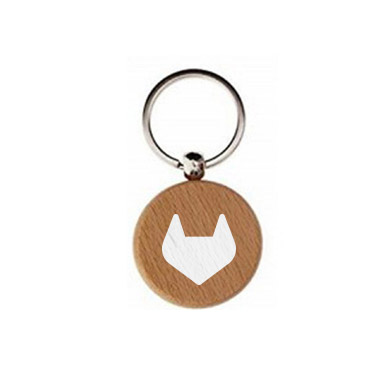 GL Wood Keychains - Circle Shape