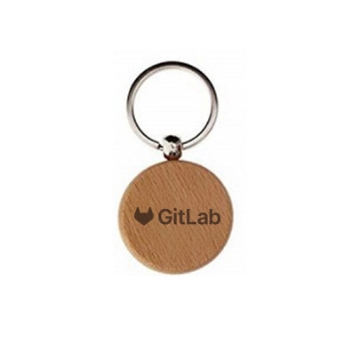 GL Wood Keychains - Circle Shape