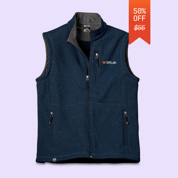 Image of GitLab Loose Eco Knit Vest, Navy / S