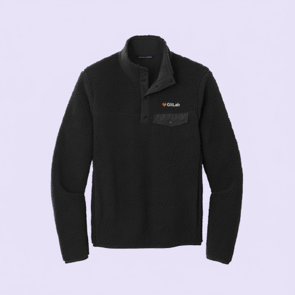 Image of GitLab Fleece Snap Pullover, GitLab Size XS