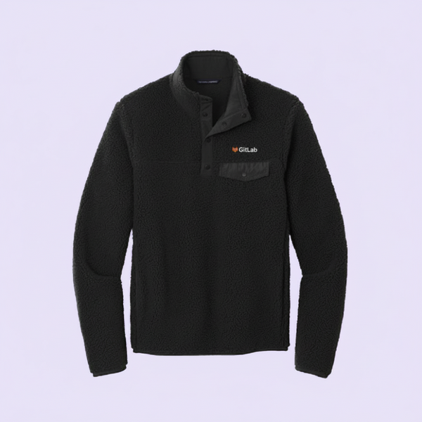 Image of GitLab Fleece Snap Pullover, GitLab Size XS