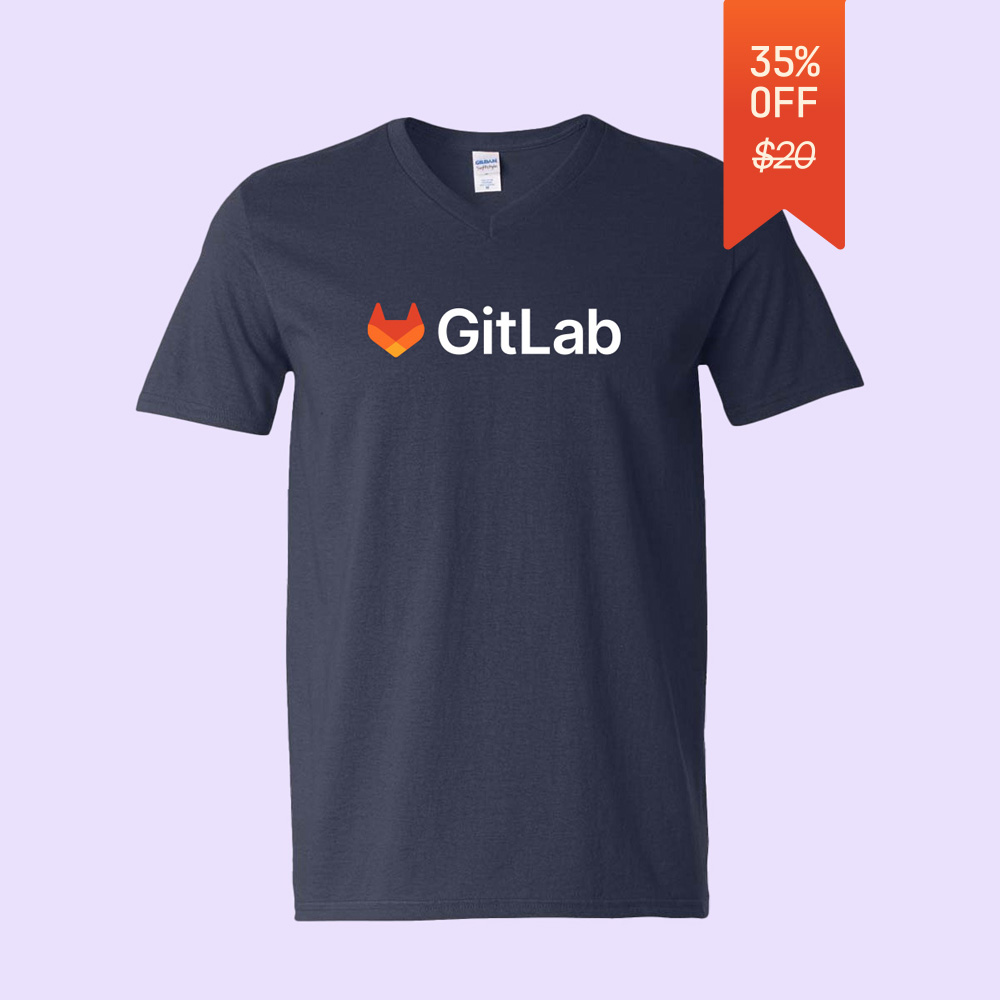 Image of GitLab Softstyle V-Neck Tee, Size S