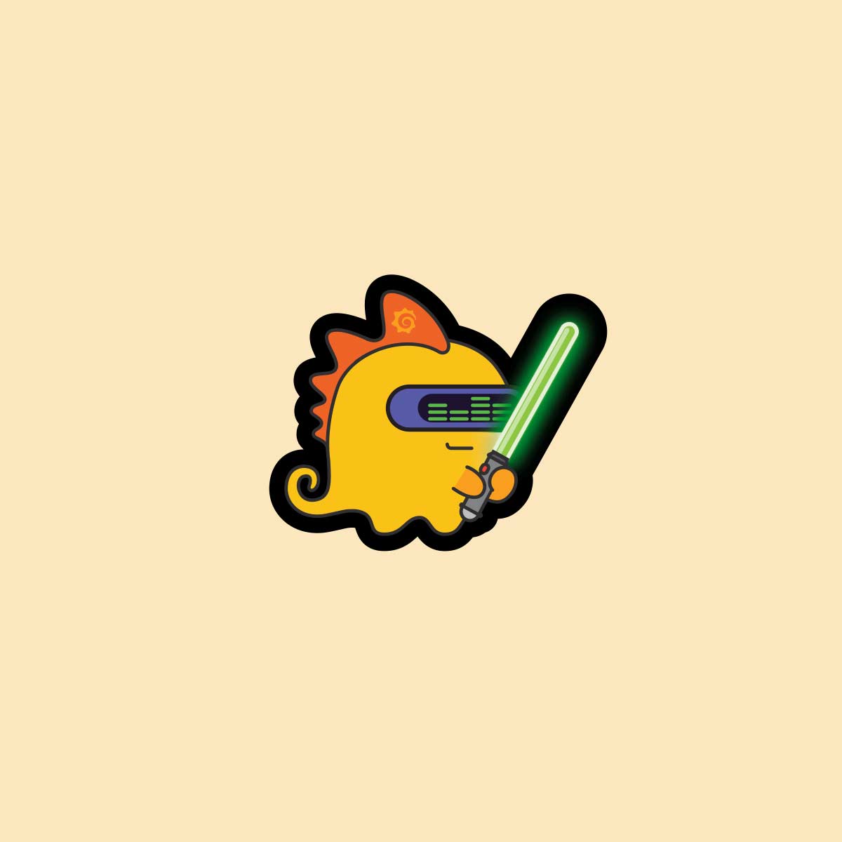 Image of Die-Cut Sticker (25 Pack), Logo Grafana   Pack Of 25