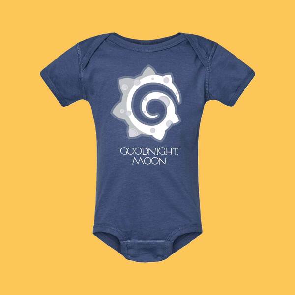 Image of Blue Jersey Onesie, Size Newborn