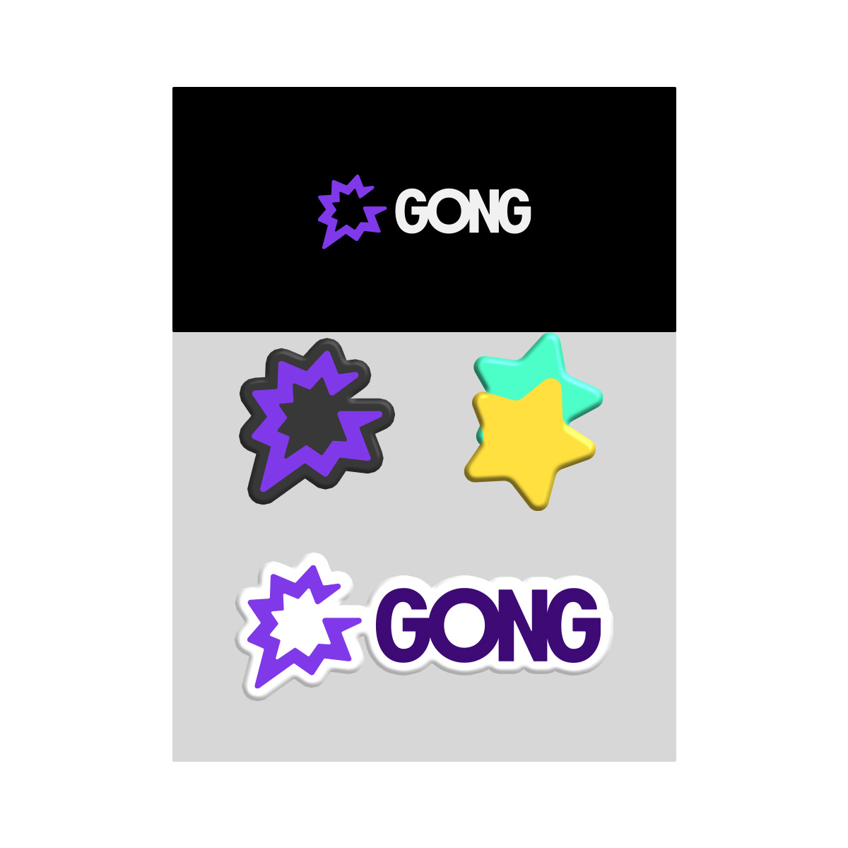 Image of Puffy Sticker Pack, Gong.io Standard