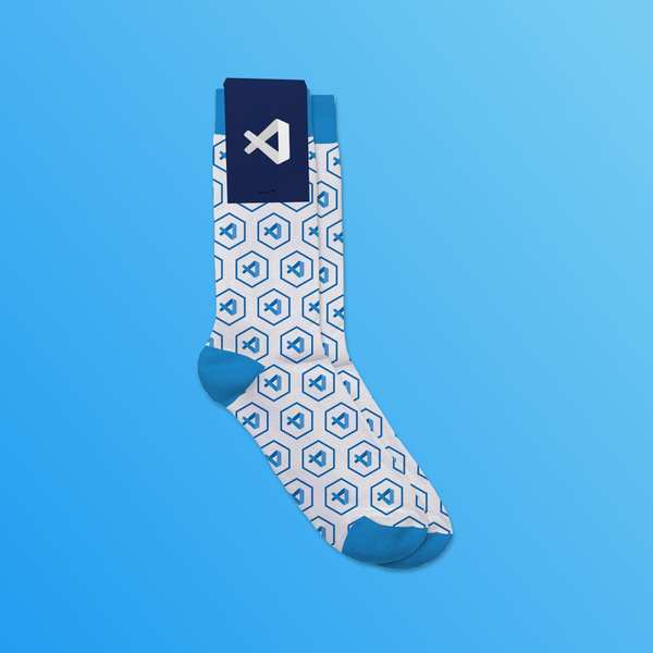 Image of VS Code Socks, Microsoft Standard