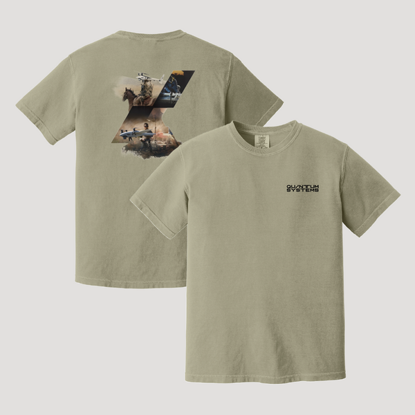 Image of Vector Khaki Graphic Tee, Size S