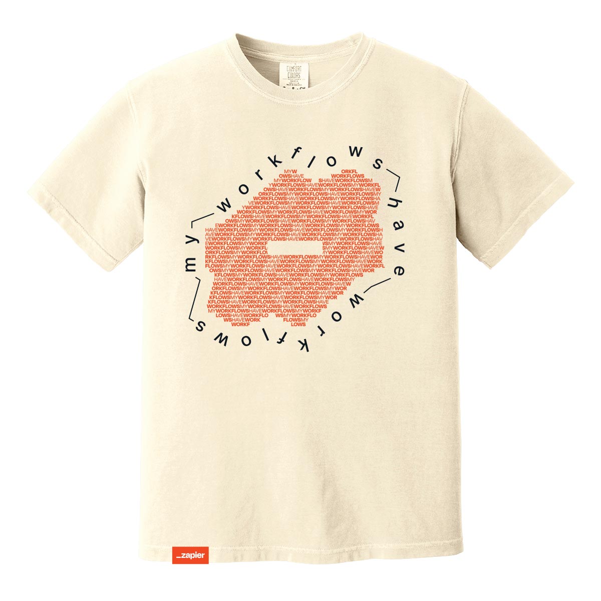 Image of Workflows on Workflows Tee, Zapier Size XS