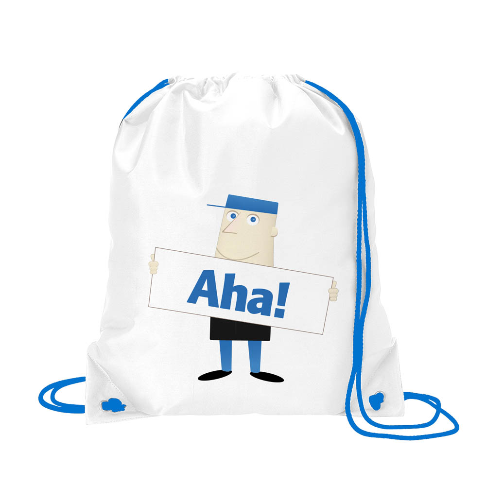 Image of Sublimated Drawstring Bag, Aha! Standard