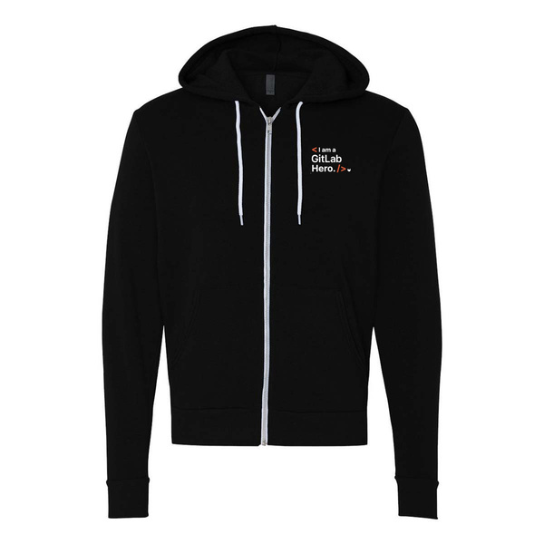 Image of GL Full-Zip Hoodie (Hero Branding) , Black / S