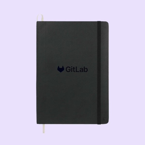 Image of GitLab K'arst Stone Bound Notebook - Debossed Logo, Black