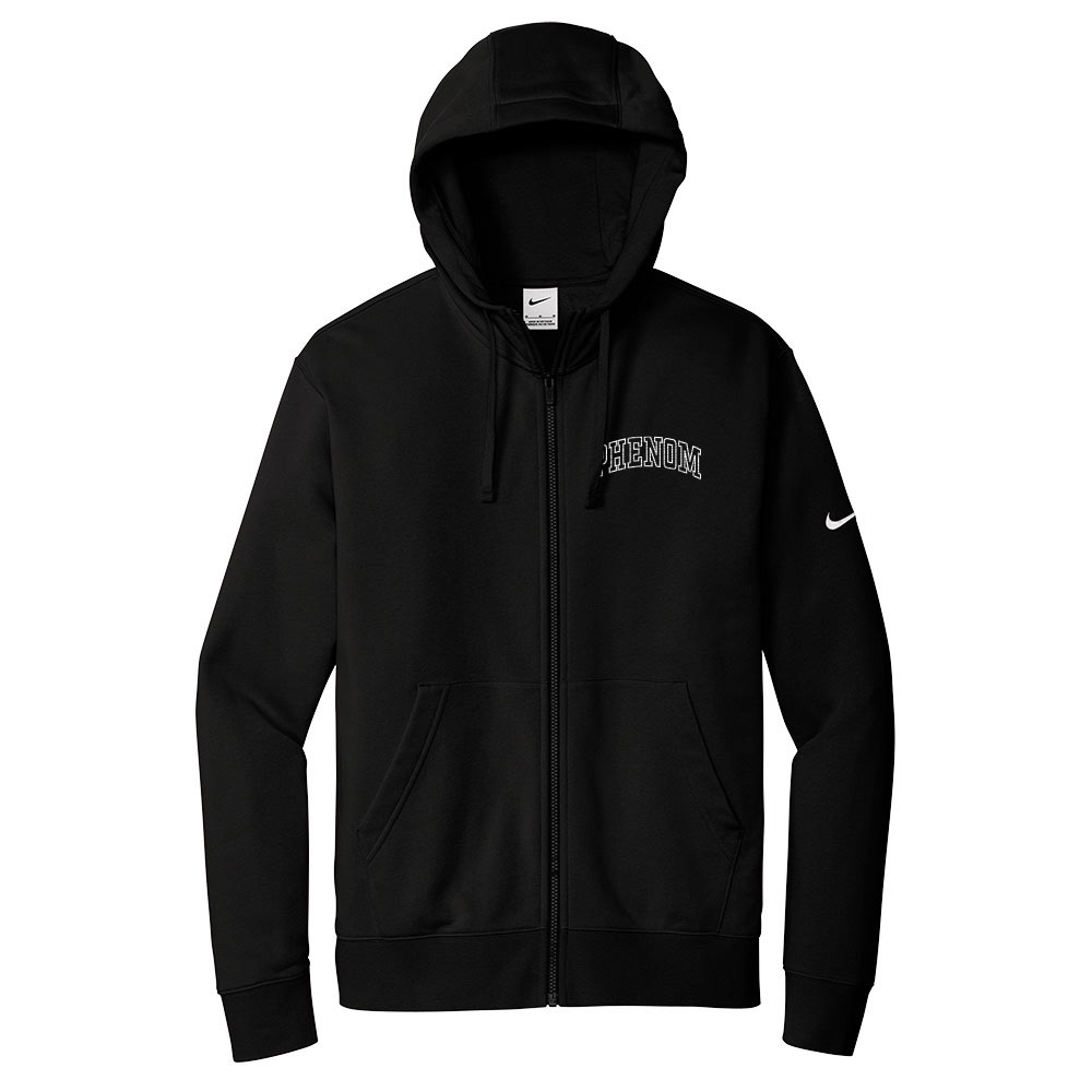Image of Club Fleece Sleeve Swoosh Full-Zip Hoodie - Special Invitation Only, Phenom Black / 3XL