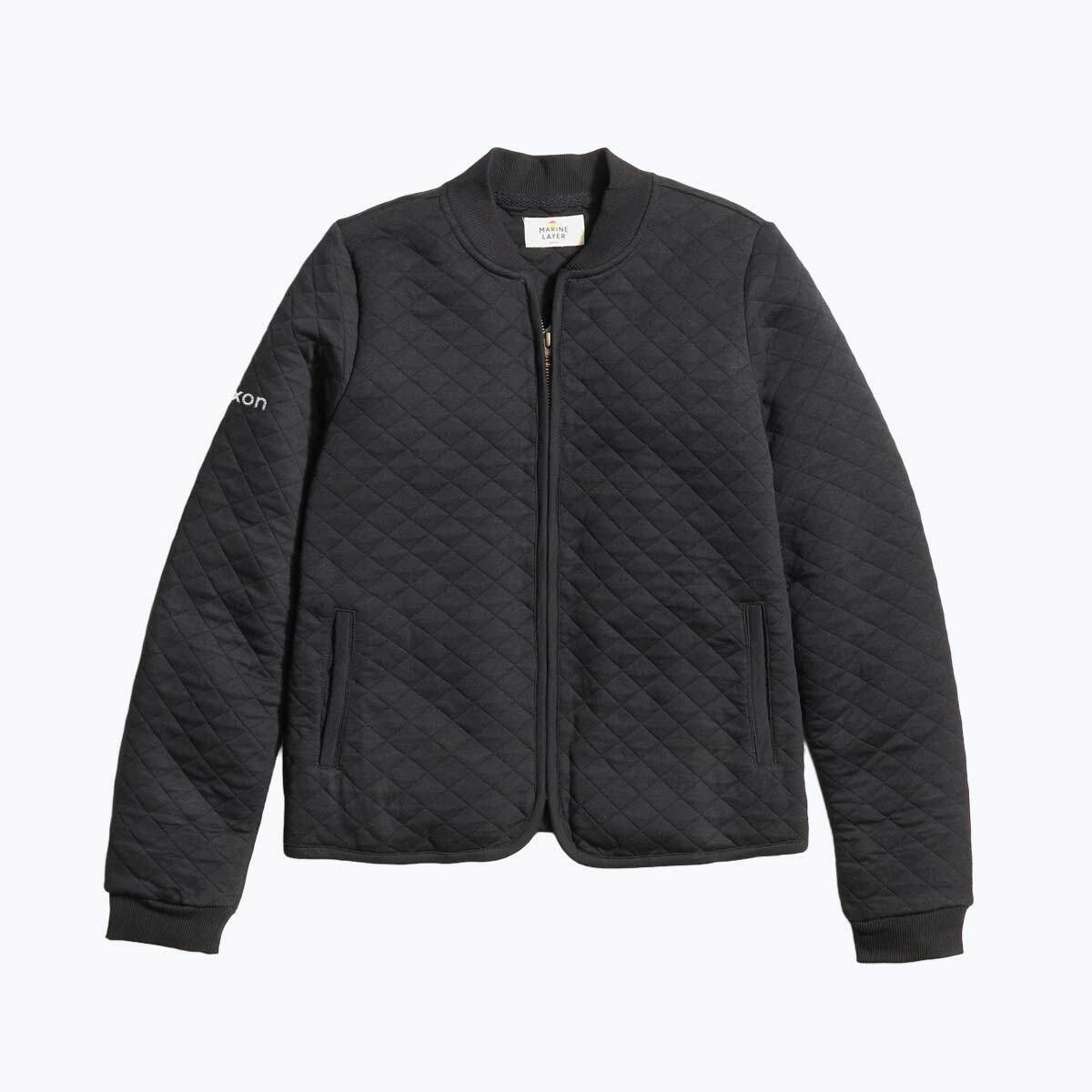Image of Women's Corbet Quilted Bomber, fabric Black / XS