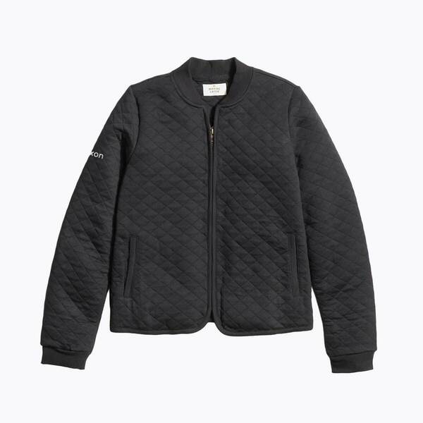 Image of Women's Corbet Quilted Bomber, fabric Black / XS