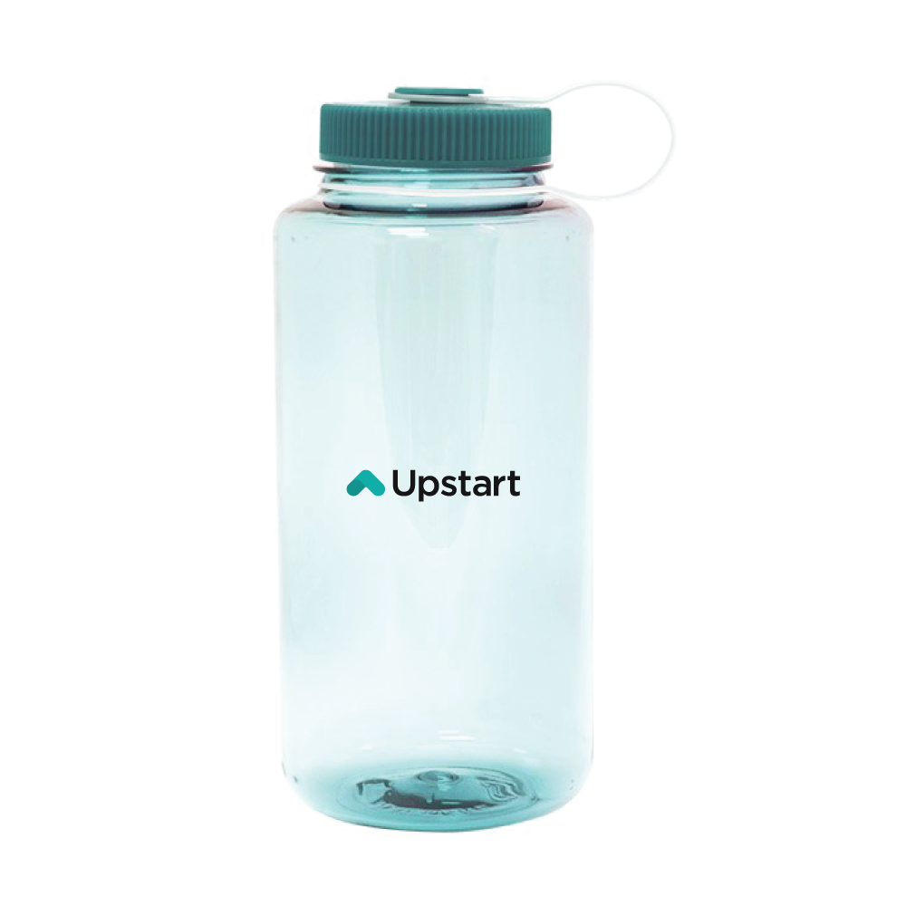 Image of Wide Mouth Water Bottle, Sea Foam Base + Sea Plm Pum Lid