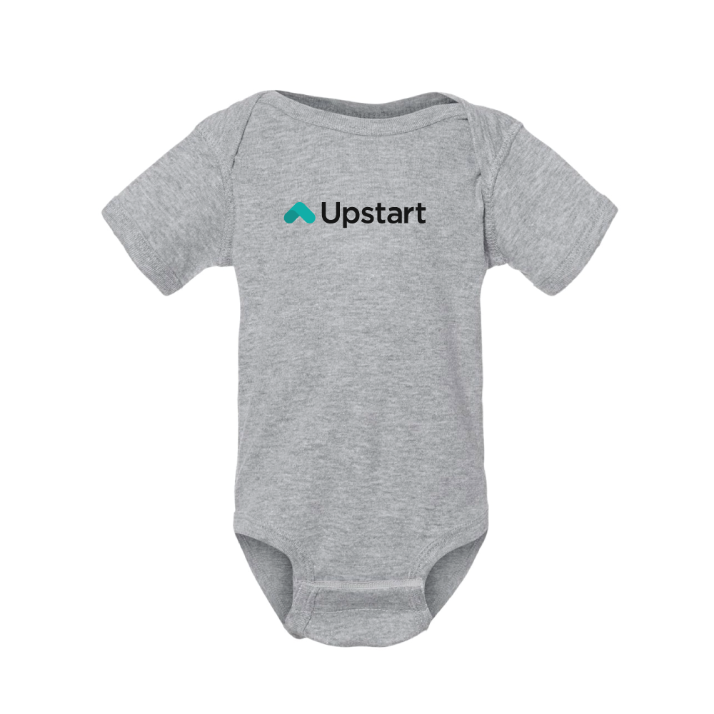 Image of Gray Cotton Baby Onesie, Gray / 12 Months