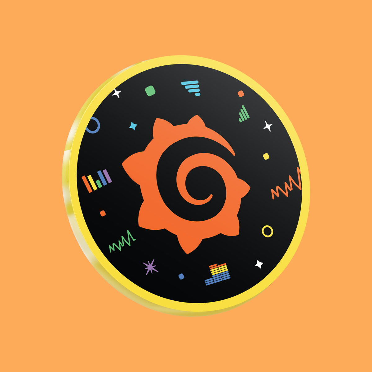 Image of Mascot Acrylic Coaster, Grafana Standard