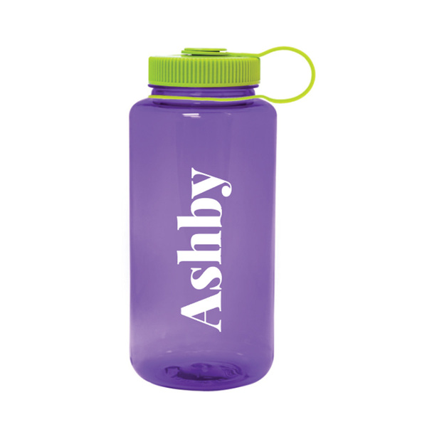 Image of Ashby Nalgene Water Bottle, Lime Lid