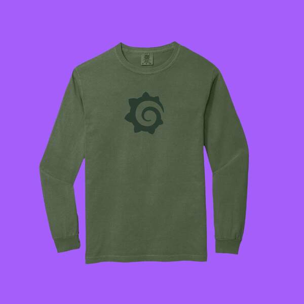 Image of Garment Dyed Heavyweight Long Sleeve Tee, Hemp / S