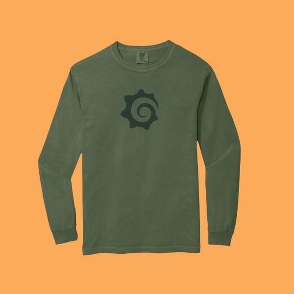 Image of Garment Dyed Heavyweight Long Sleeve Tee, Size S