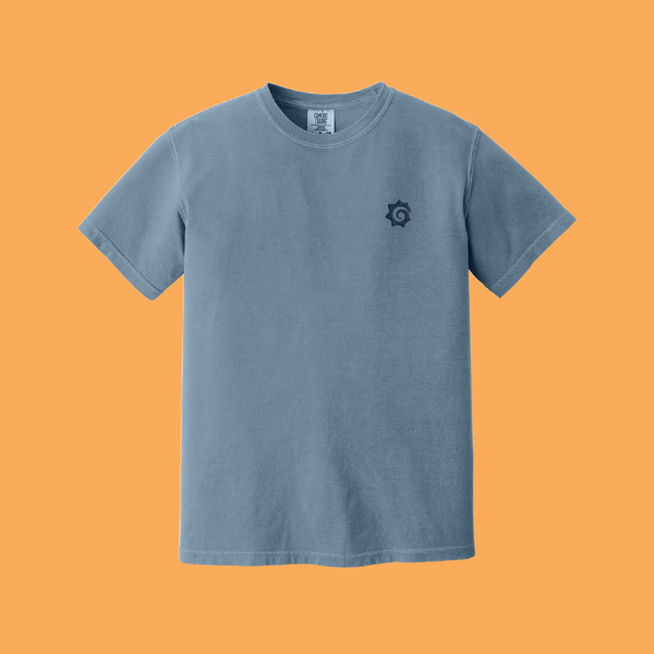 Image of Garment Dyed Heavyweight T-shirt, Blue Jean / S