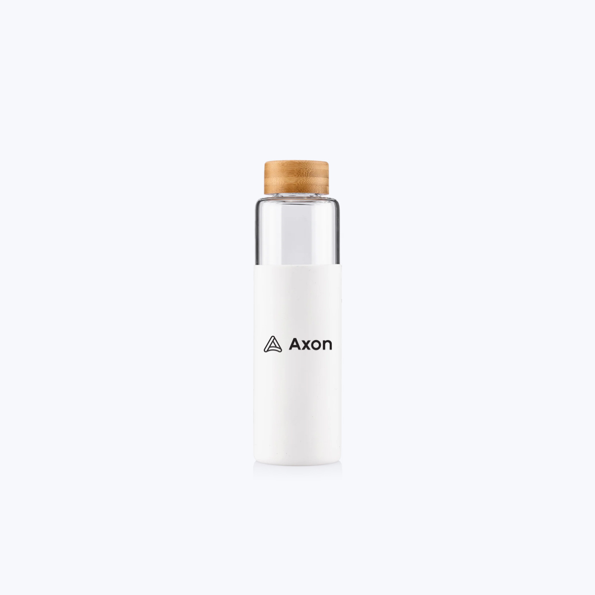Image of Glass Water Bottle , White