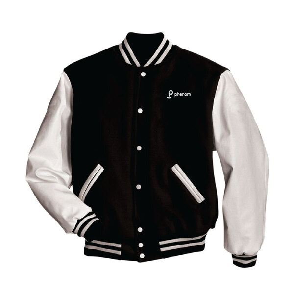 Image of Varsity Jacket, Black / White / S