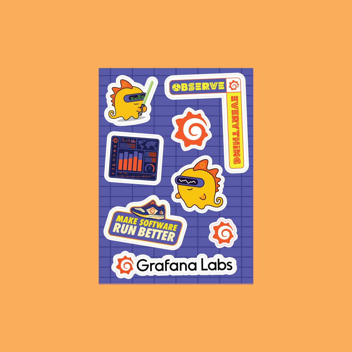 Image of Die Cut Sticker Sheet, Standard