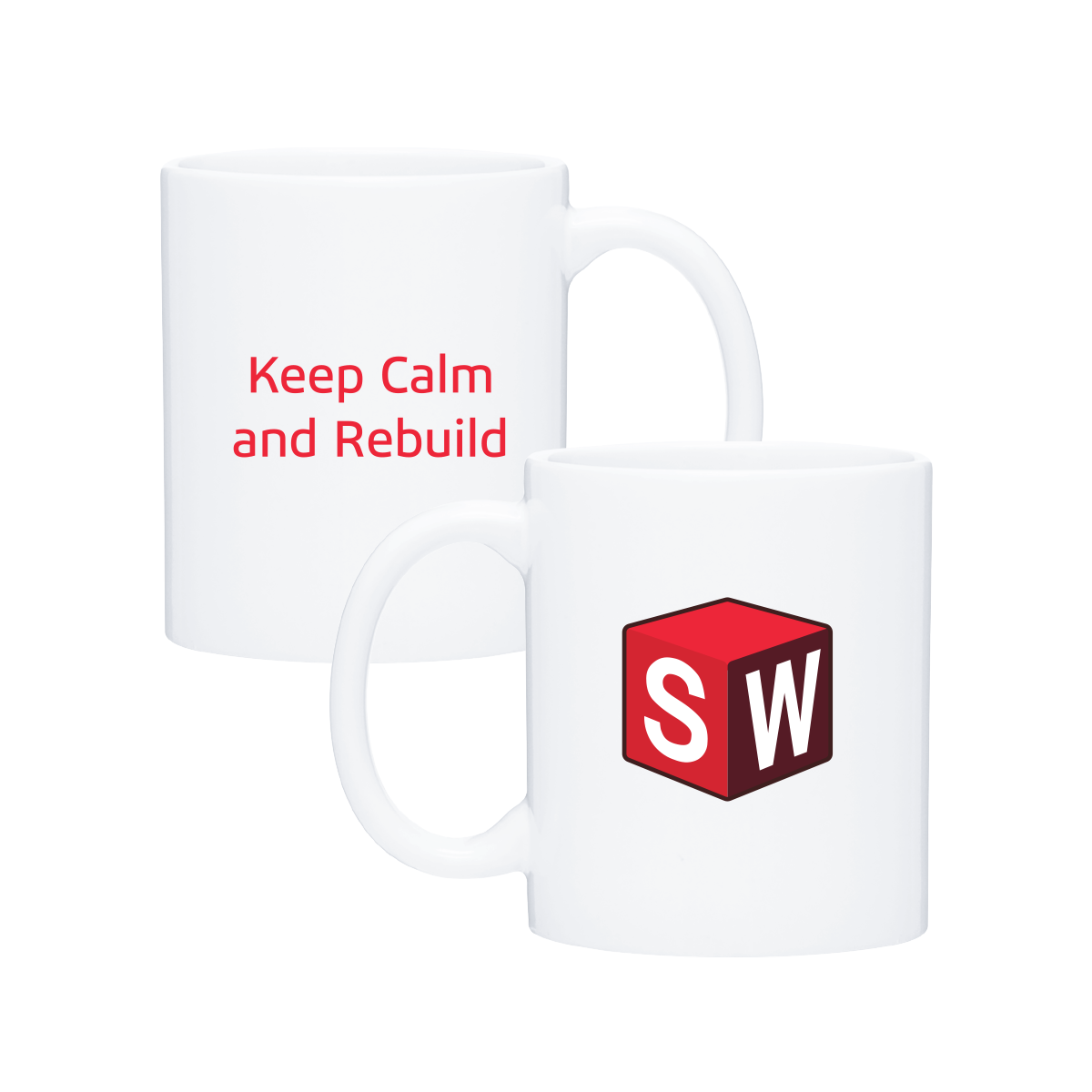 Image of Classic White Mug – “Keep Calm and Rebuild”, White