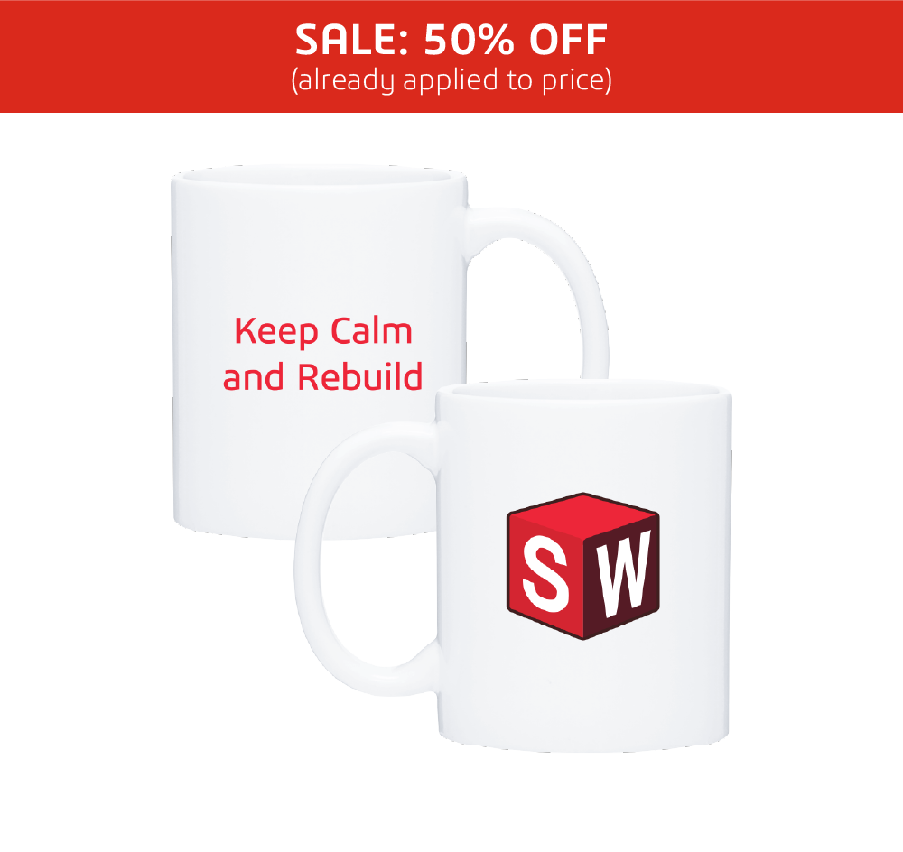 Image of Classic White Mug – “Keep Calm and Rebuild”, White