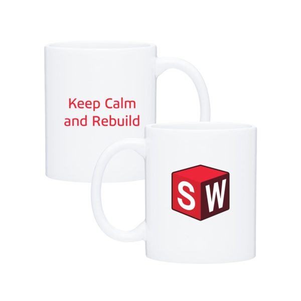 Image of Classic White Mug – “Keep Calm and Rebuild”, White