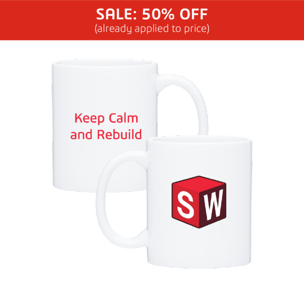 Image of Classic White Mug – “Keep Calm and Rebuild”, White