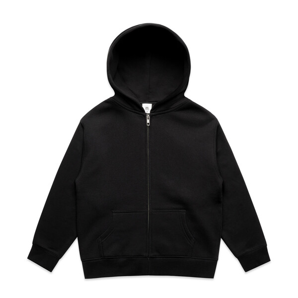 Image of Kids Zip Hood, Black / 10