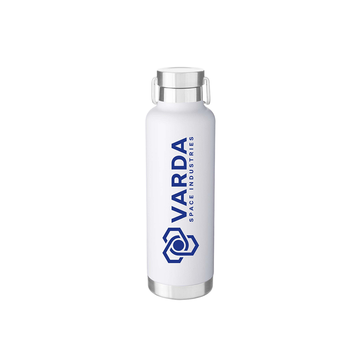 Image of Varda Water Bottle , Blue Logo