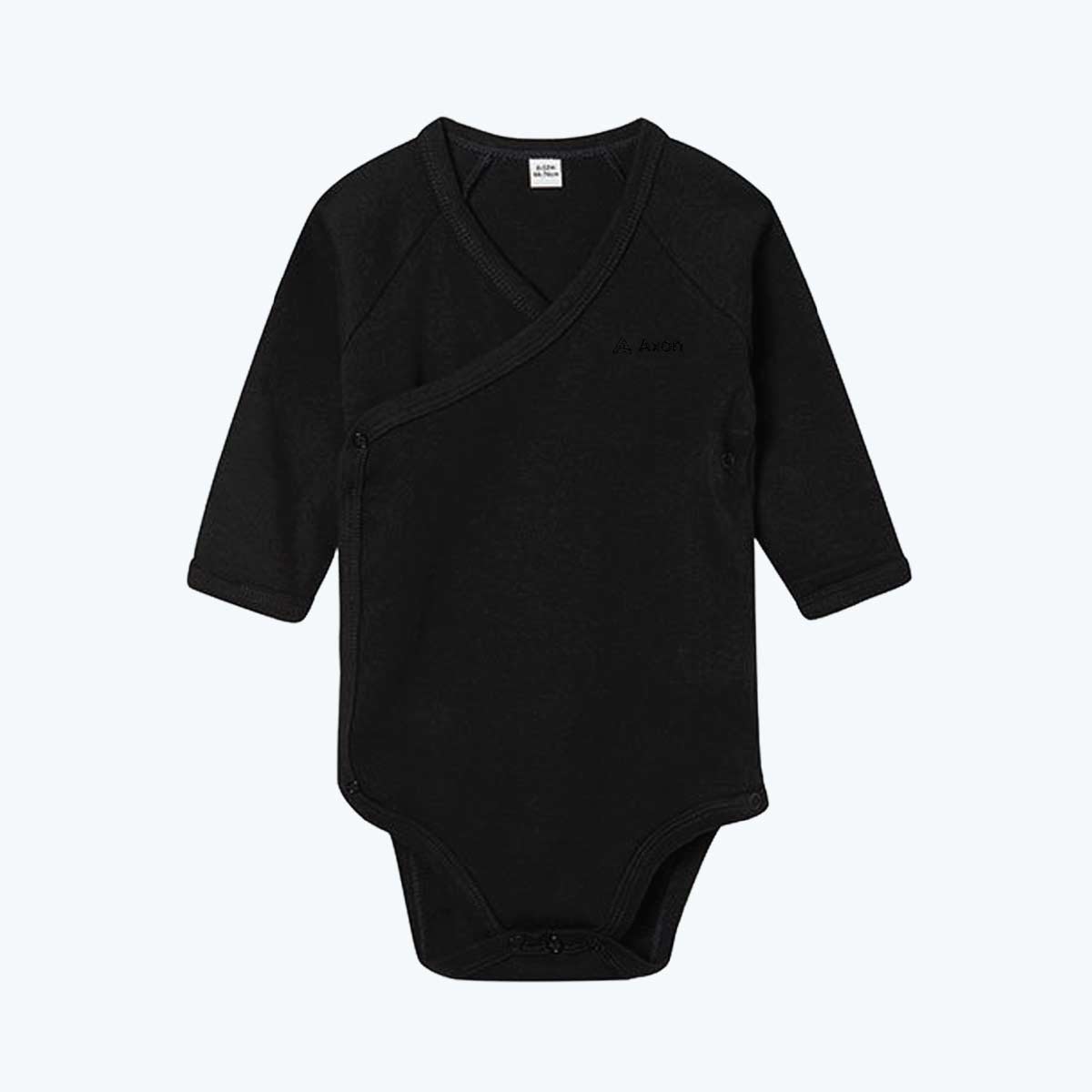 Image of Organic Kimono Bodysuit , Black / 6-12 months
