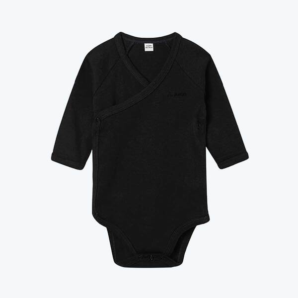 Image of Organic Kimono Bodysuit , Black / 6-12 months
