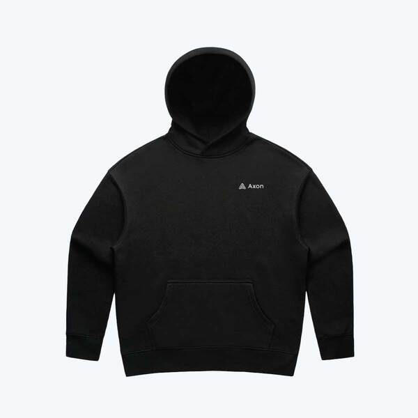 Image of Relaxed Fleece Hoodie, Black / S