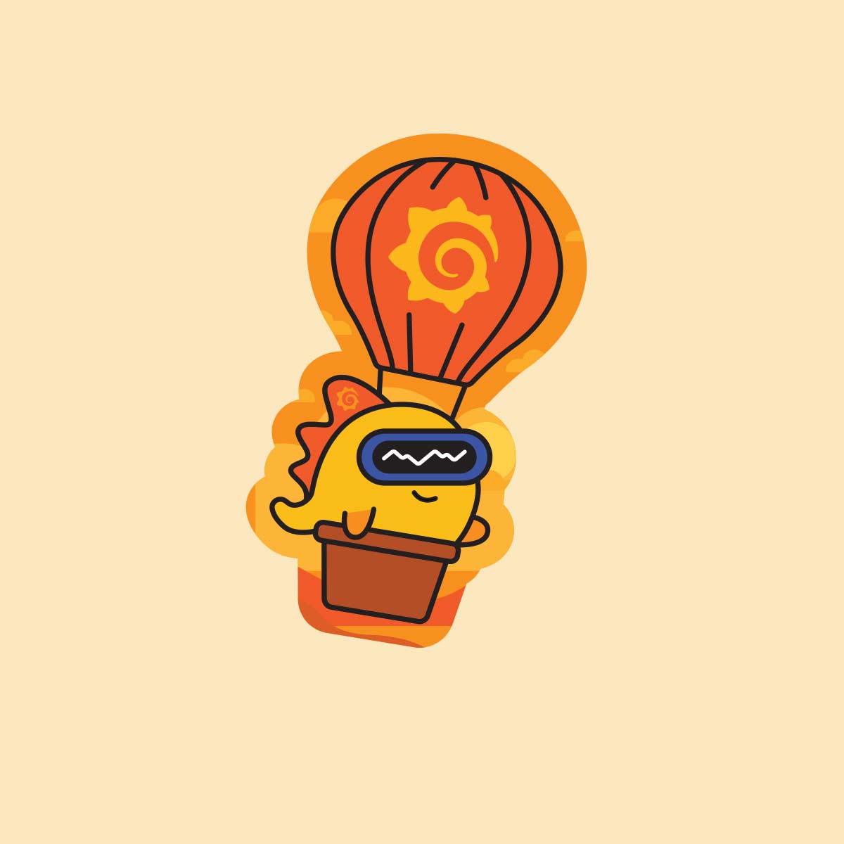 Image of Die-Cut Sticker (25 Pack), Logo Grafana   Pack Of 25