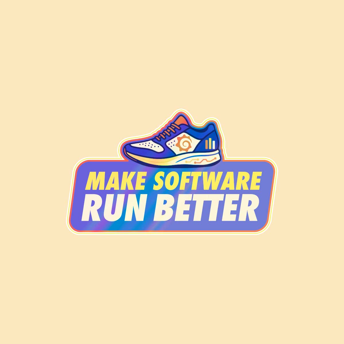 Image of Die-Cut Sticker (25 Pack), Logo Grafana   Pack Of 25