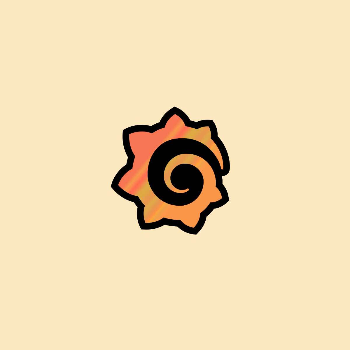 Image of Die-Cut Sticker (25 Pack), Logo Grafana   Pack Of 25