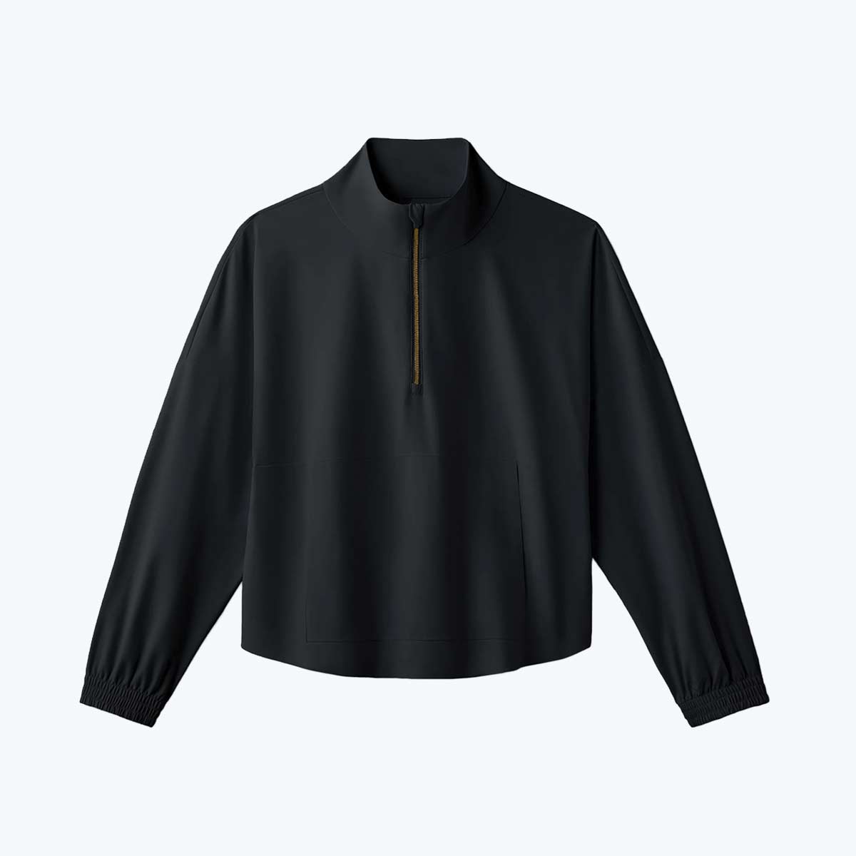 Image of Featherlight 1/4 Zip Pullover, Black / S