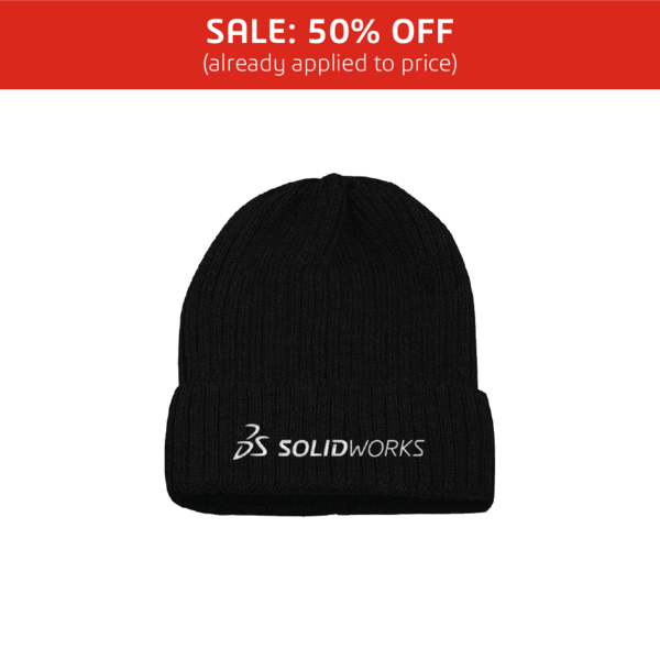 Image of Beanie – Black with White Logo, Black