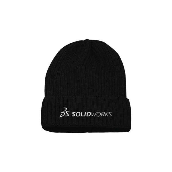 Image of Beanie – Black with White Logo, Black