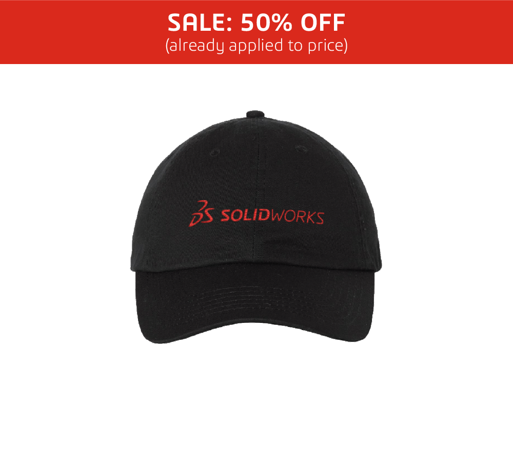 Image of Black Cap – Red Logo, Black