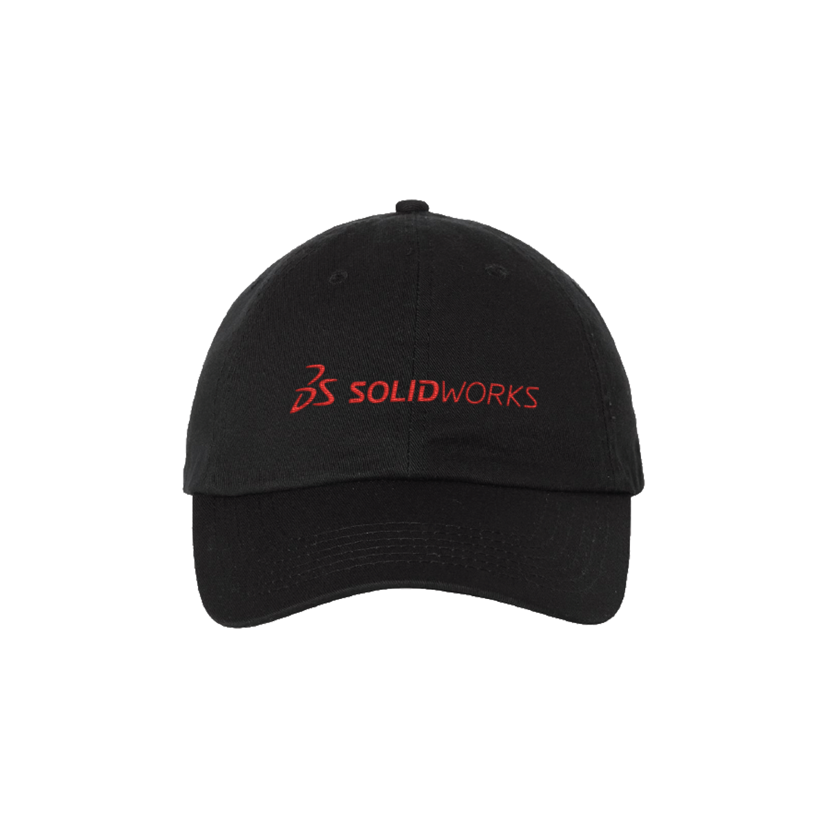 Image of Black Cap – Red Logo, Black