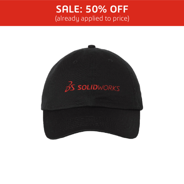Image of Black Cap – Red Logo, Black